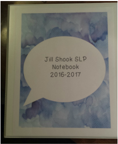 Jill Shook SLP notebook